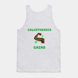 CALISTHENICS GAINS - motivational graphic Tank Top